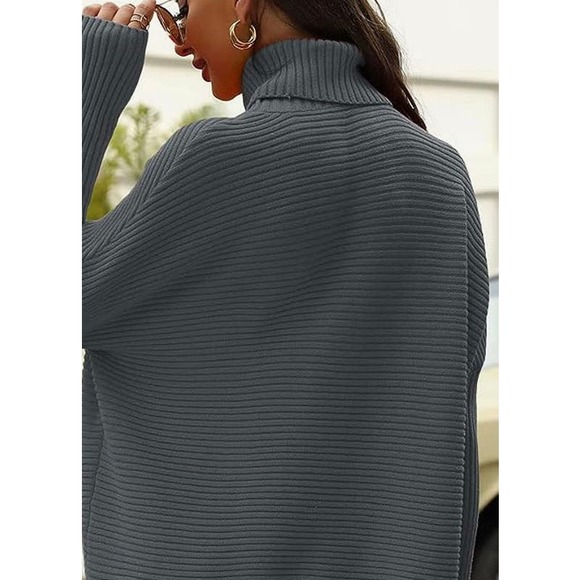 LILLUSORY Turtleneck Oversized Tunic Sweater - Size Small * wom315 - Picture 5 of 7